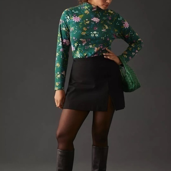 Maeve Printed Turtleneck Top - Picture 2 of 4